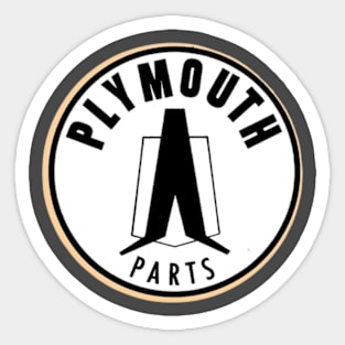 Plymouth Car Parts Sticker